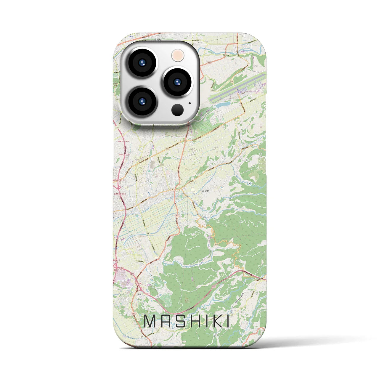 【益城(熊本県)】地図柄iPhoneケース(バックカバータイプ)