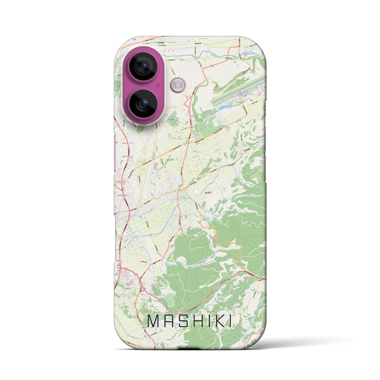 【益城(熊本県)】地図柄iPhoneケース(バックカバータイプ)