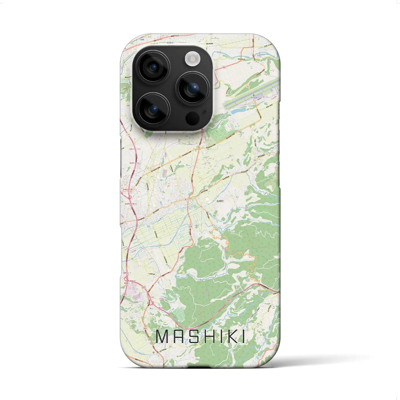 【益城(熊本県)】地図柄iPhoneケース(バックカバータイプ)