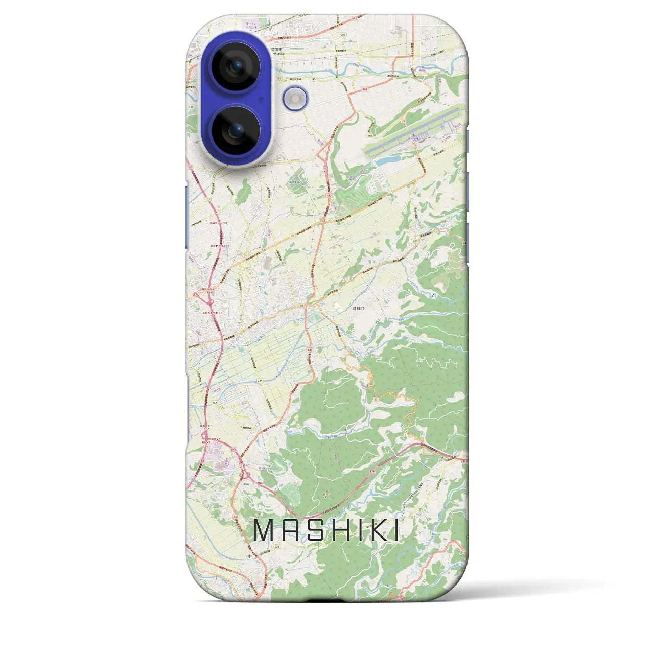 【益城(熊本県)】地図柄iPhoneケース(バックカバータイプ)ナチュラル・iPhone 16 Pro Max 用