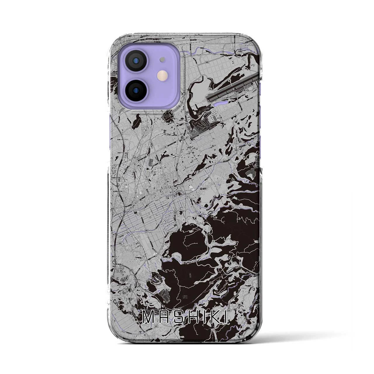 【益城(熊本県)】地図柄iPhoneケース(クリアタイプ)