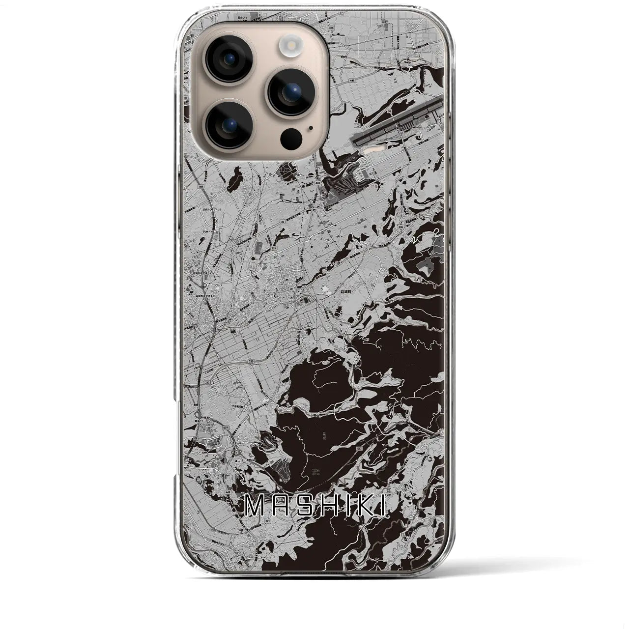 【益城(熊本県)】地図柄iPhoneケース(クリアタイプ)