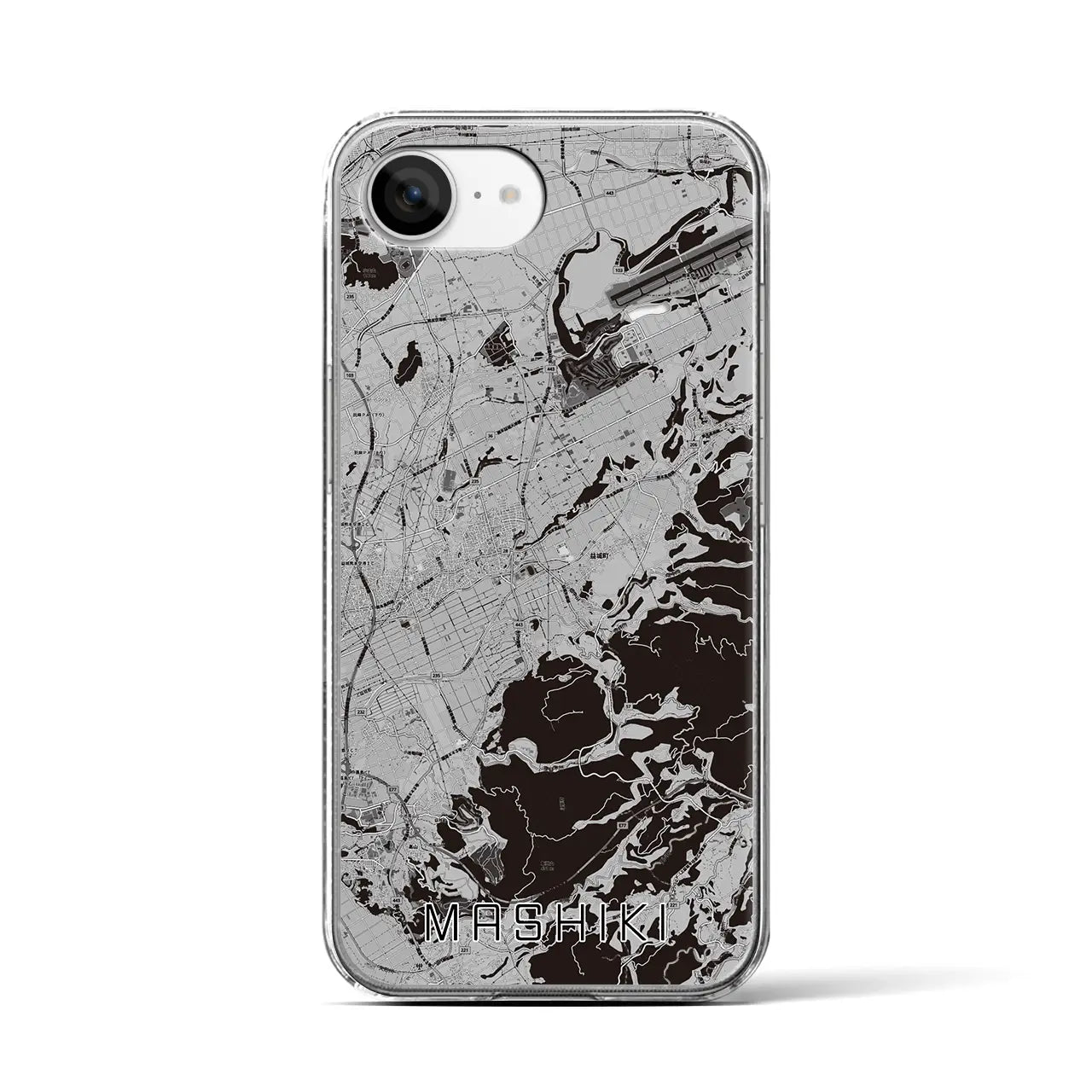 【益城(熊本県)】地図柄iPhoneケース(クリアタイプ)