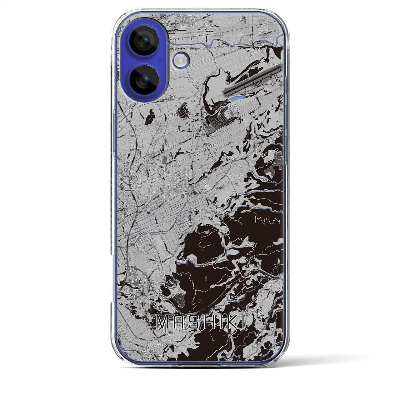 【益城(熊本県)】地図柄iPhoneケース(クリアタイプ)