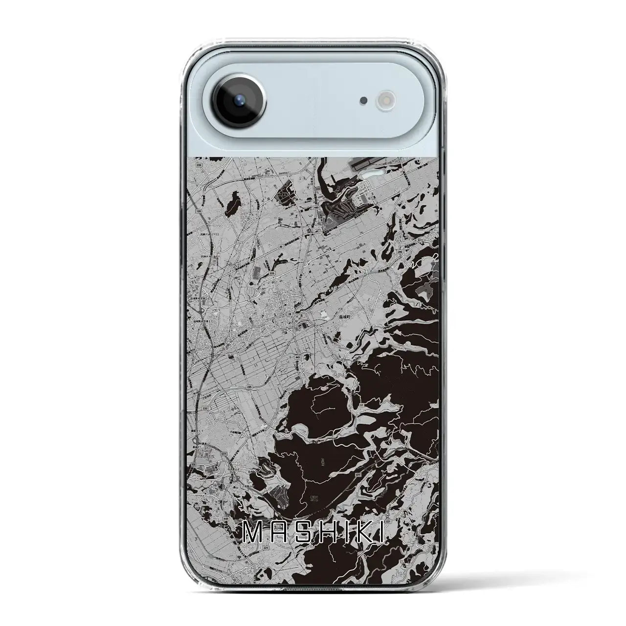 【益城(熊本県)】地図柄iPhoneケース(クリアタイプ)