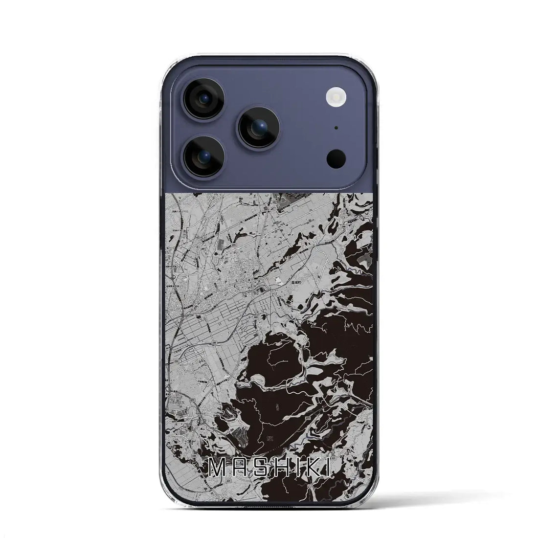 【益城(熊本県)】地図柄iPhoneケース(クリアタイプ)