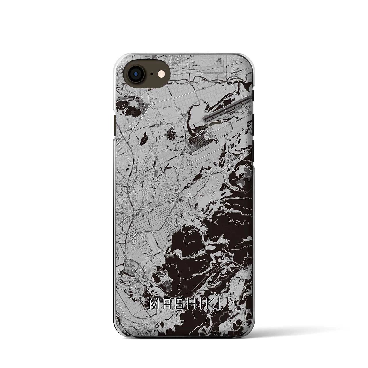 【益城(熊本県)】地図柄iPhoneケース(クリアタイプ)