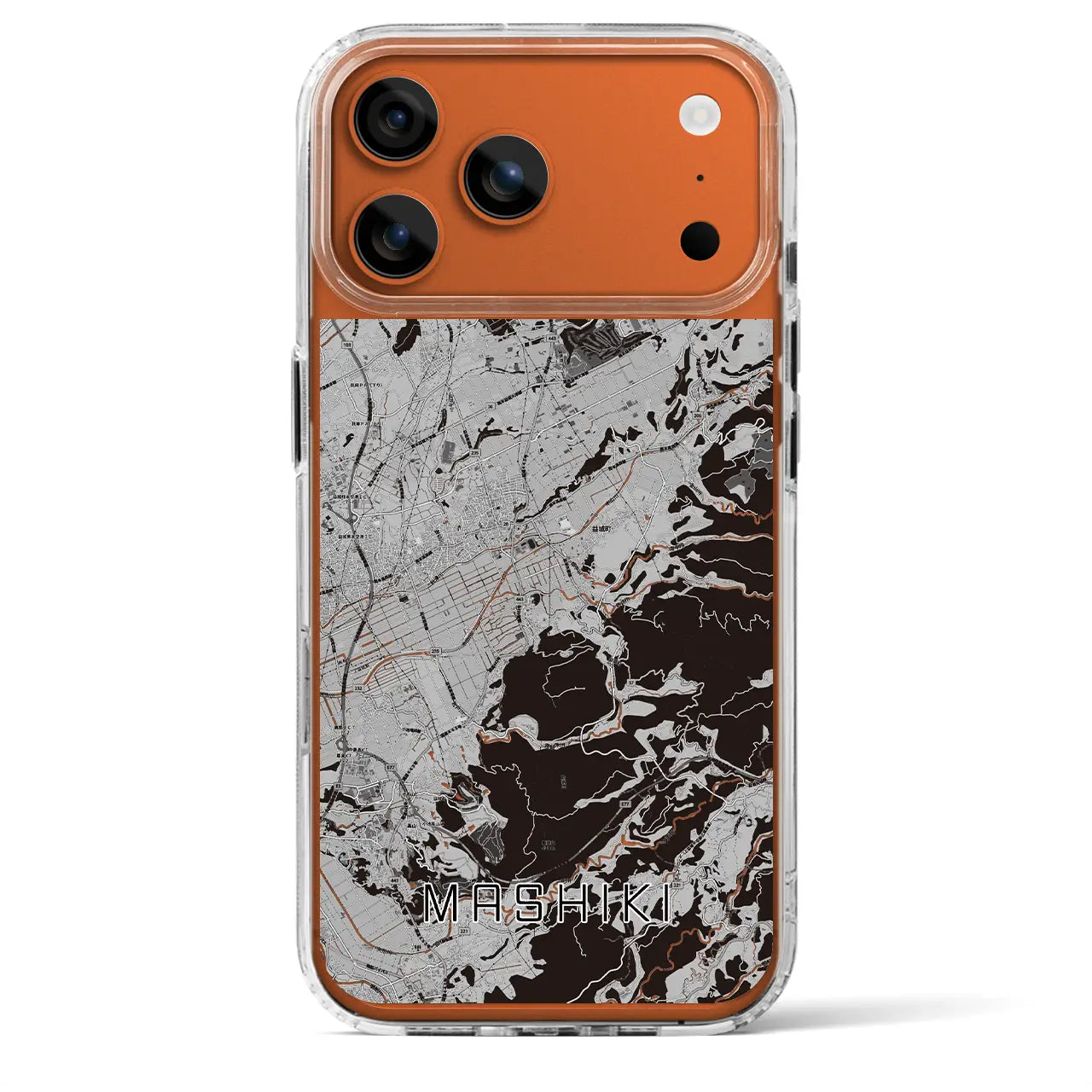 【益城(熊本県)】地図柄iPhoneケース(MagSafeタイプ)