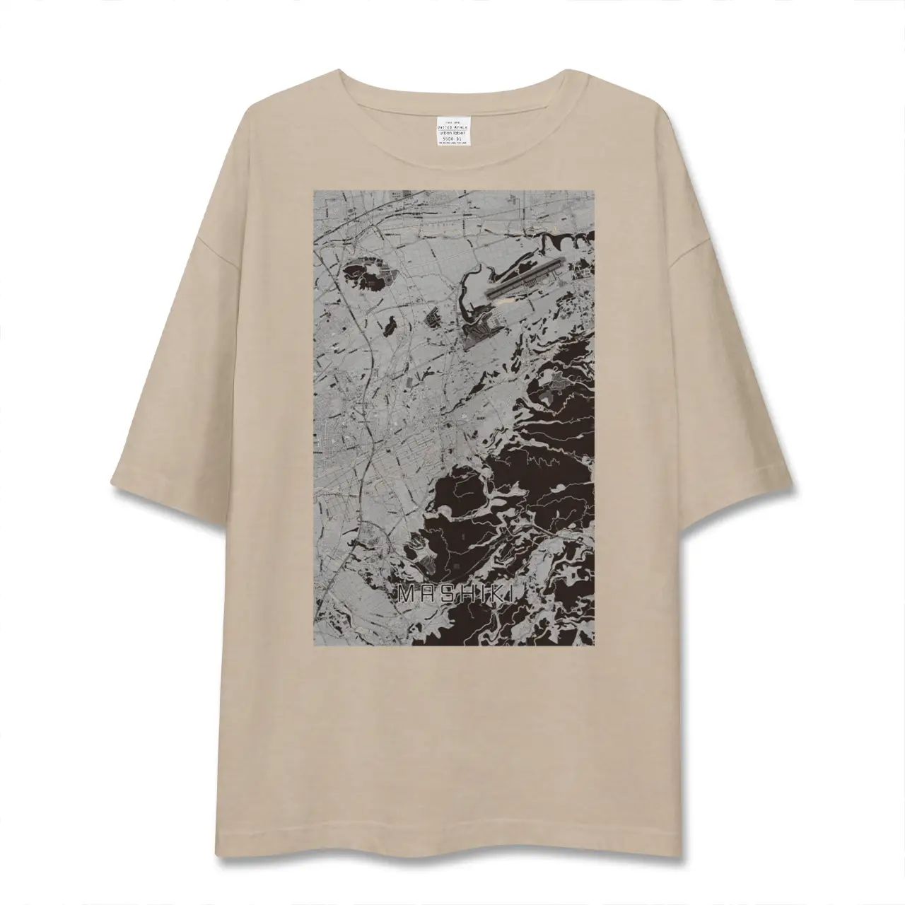 【益城(熊本県)】地図柄ビッグシルエットTシャツ