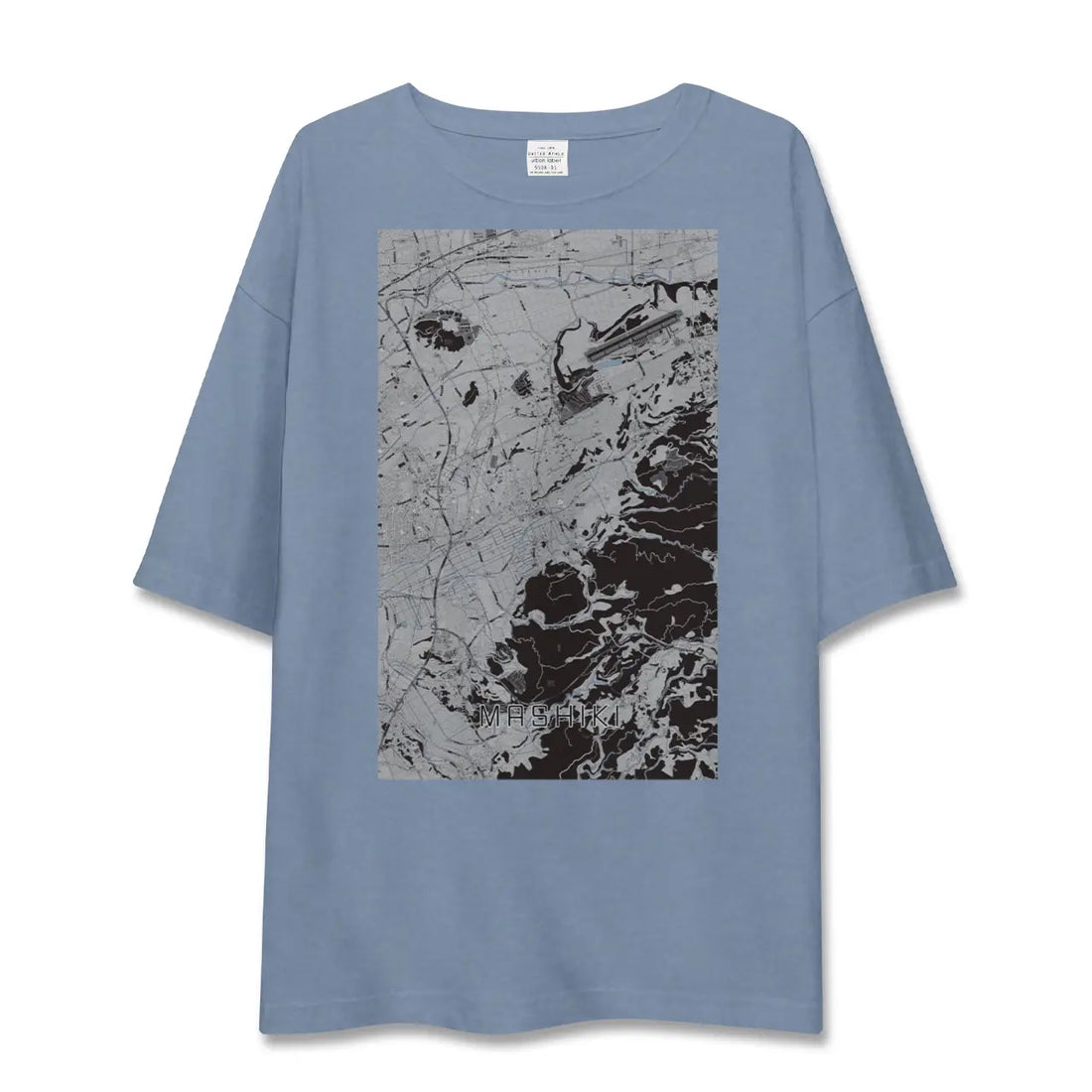 【益城(熊本県)】地図柄ビッグシルエットTシャツ