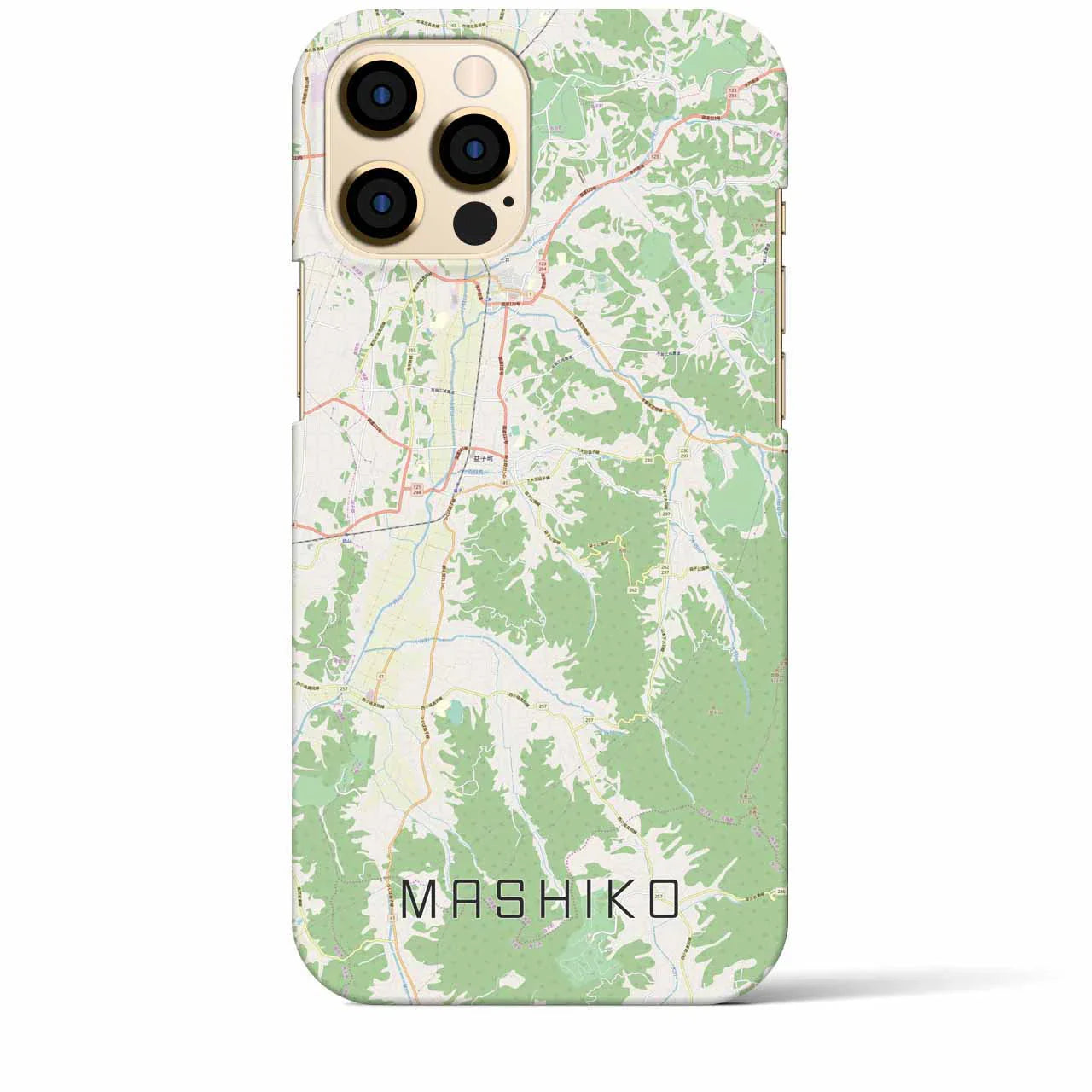【益子(栃木県)】地図柄iPhoneケース(バックカバータイプ)
