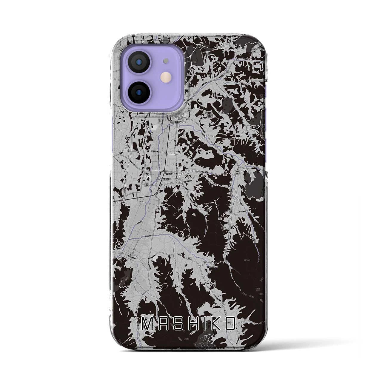 【益子(栃木県)】地図柄iPhoneケース(クリアタイプ)