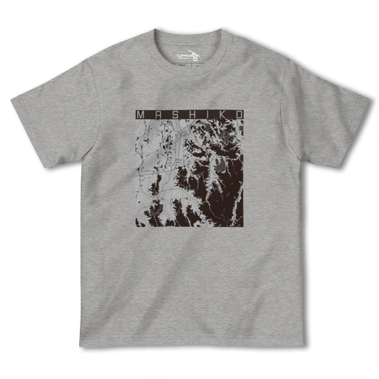 【益子(栃木県)】地図柄ヘビーウェイトTシャツ