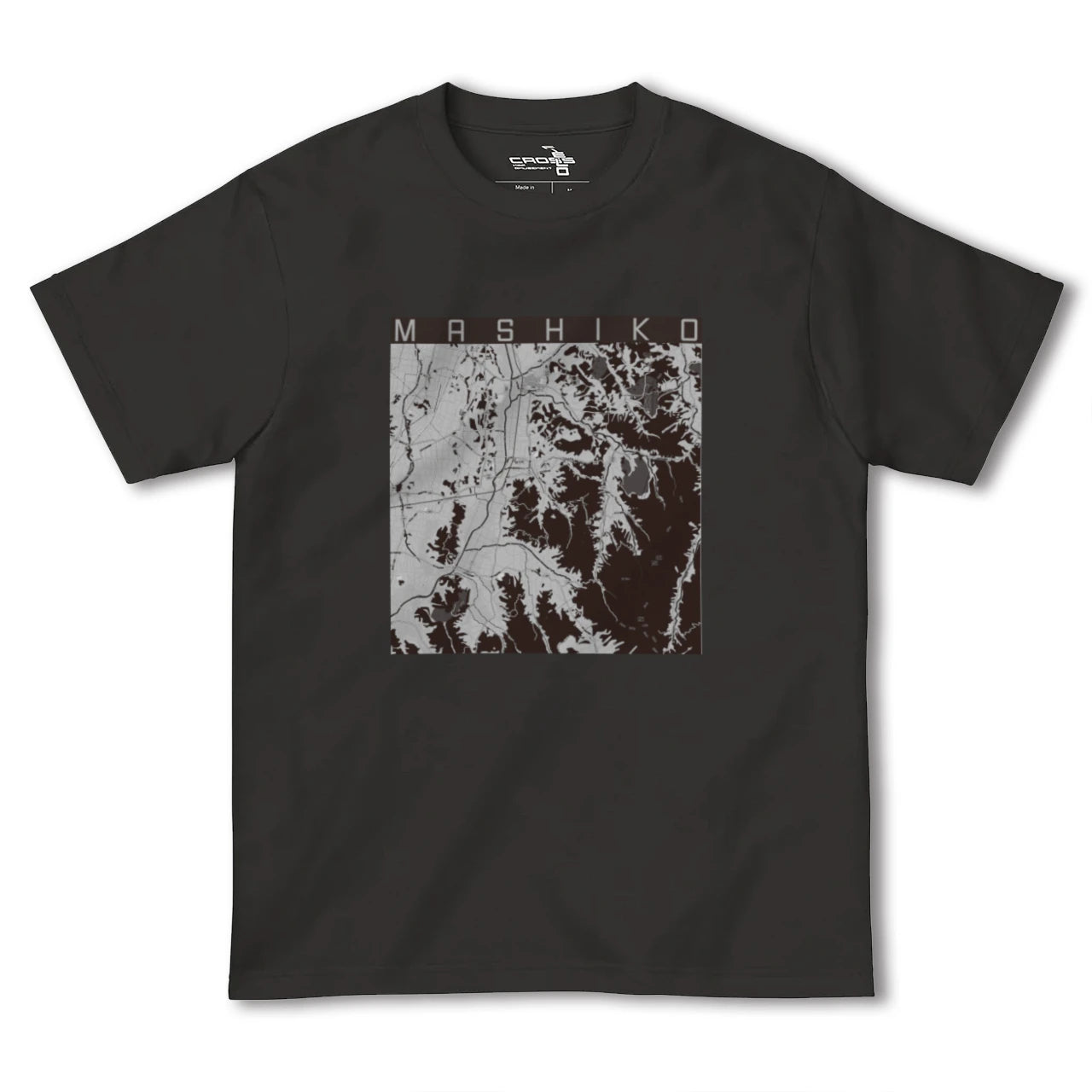 【益子(栃木県)】地図柄ヘビーウェイトTシャツ