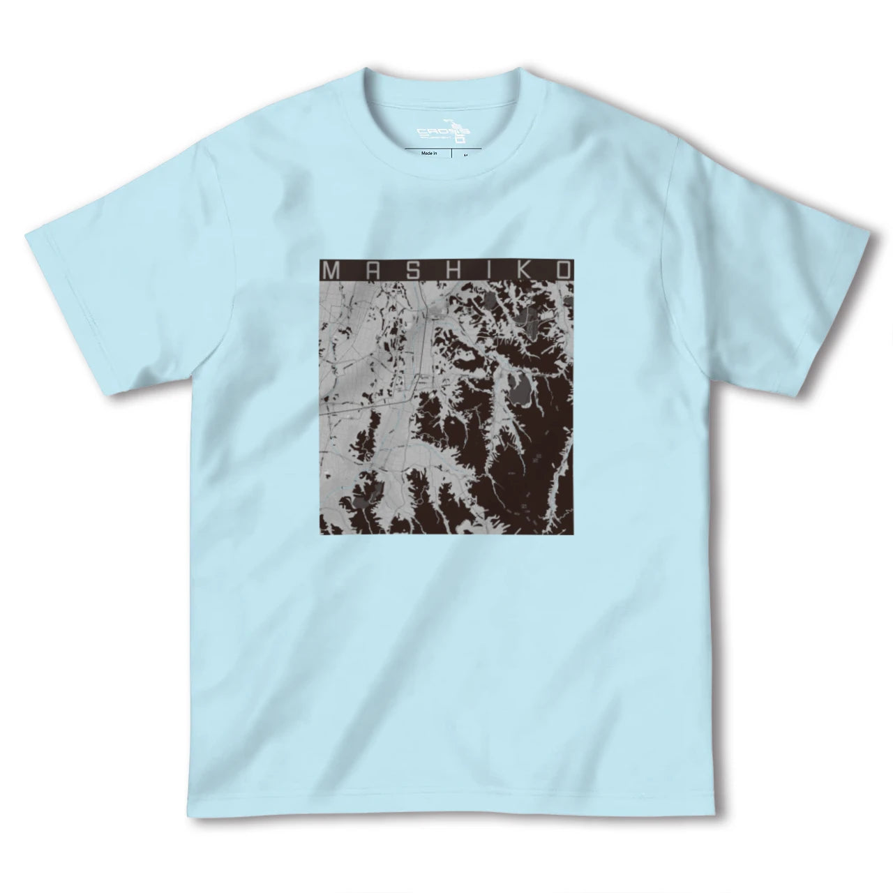 【益子(栃木県)】地図柄ヘビーウェイトTシャツ