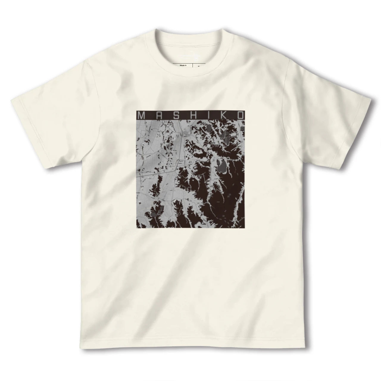 【益子(栃木県)】地図柄ヘビーウェイトTシャツ