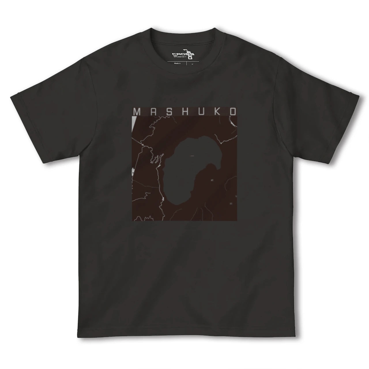 【摩周湖(北海道)】地図柄ヘビーウェイトTシャツ