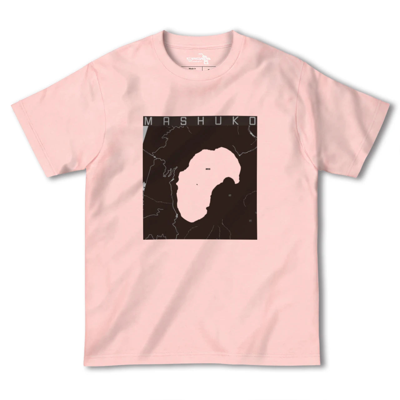 【摩周湖(北海道)】地図柄ヘビーウェイトTシャツ