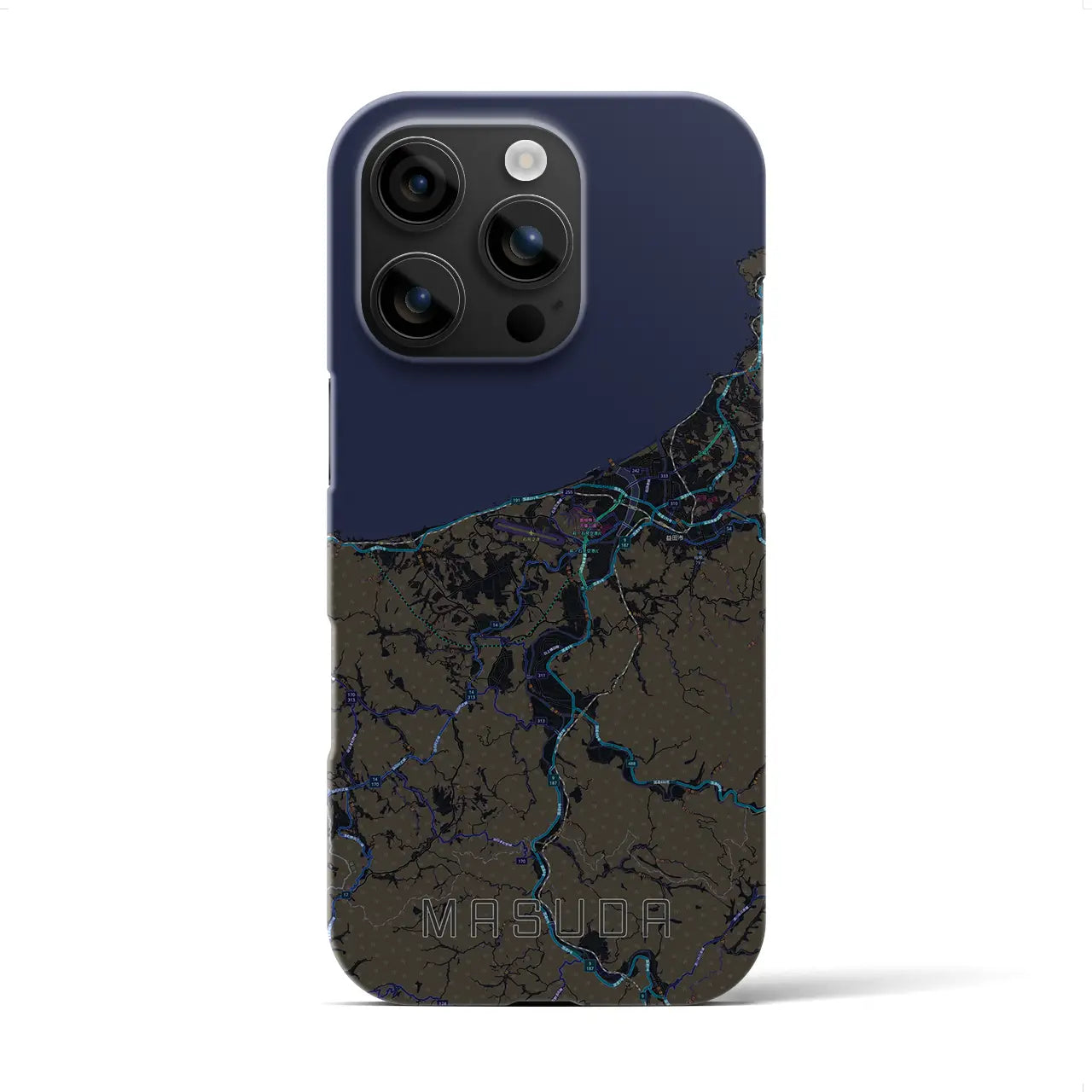 【益田(島根県)】地図柄iPhoneケース(バックカバータイプ)