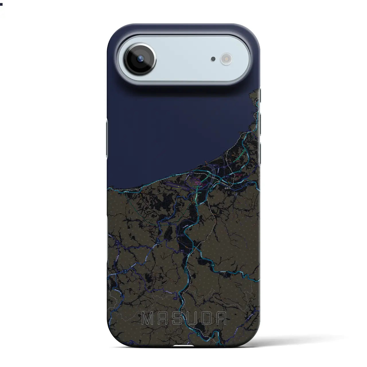 【益田(島根県)】地図柄iPhoneケース(バックカバータイプ)