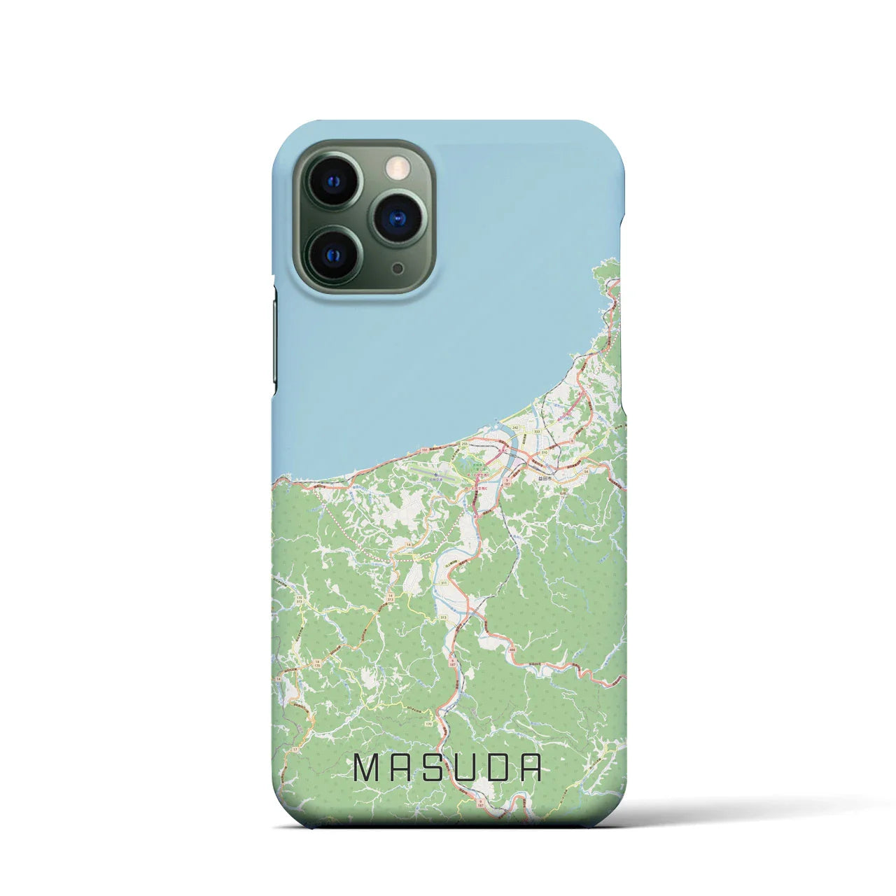 【益田(島根県)】地図柄iPhoneケース(バックカバータイプ)