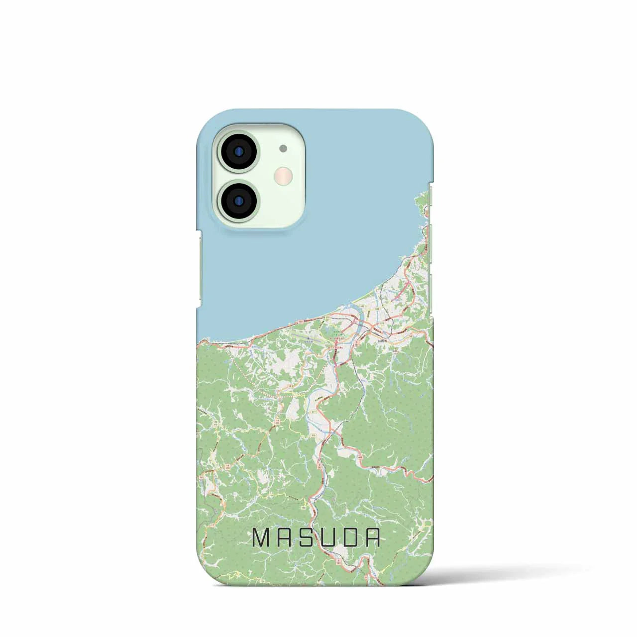 【益田(島根県)】地図柄iPhoneケース(バックカバータイプ)