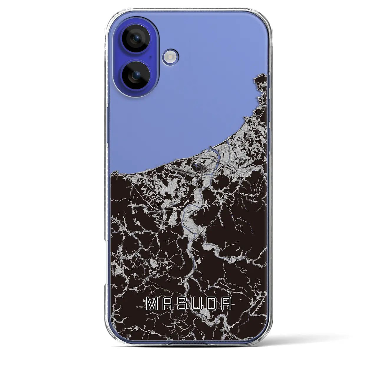 【益田(島根県)】地図柄iPhoneケース(クリアタイプ)