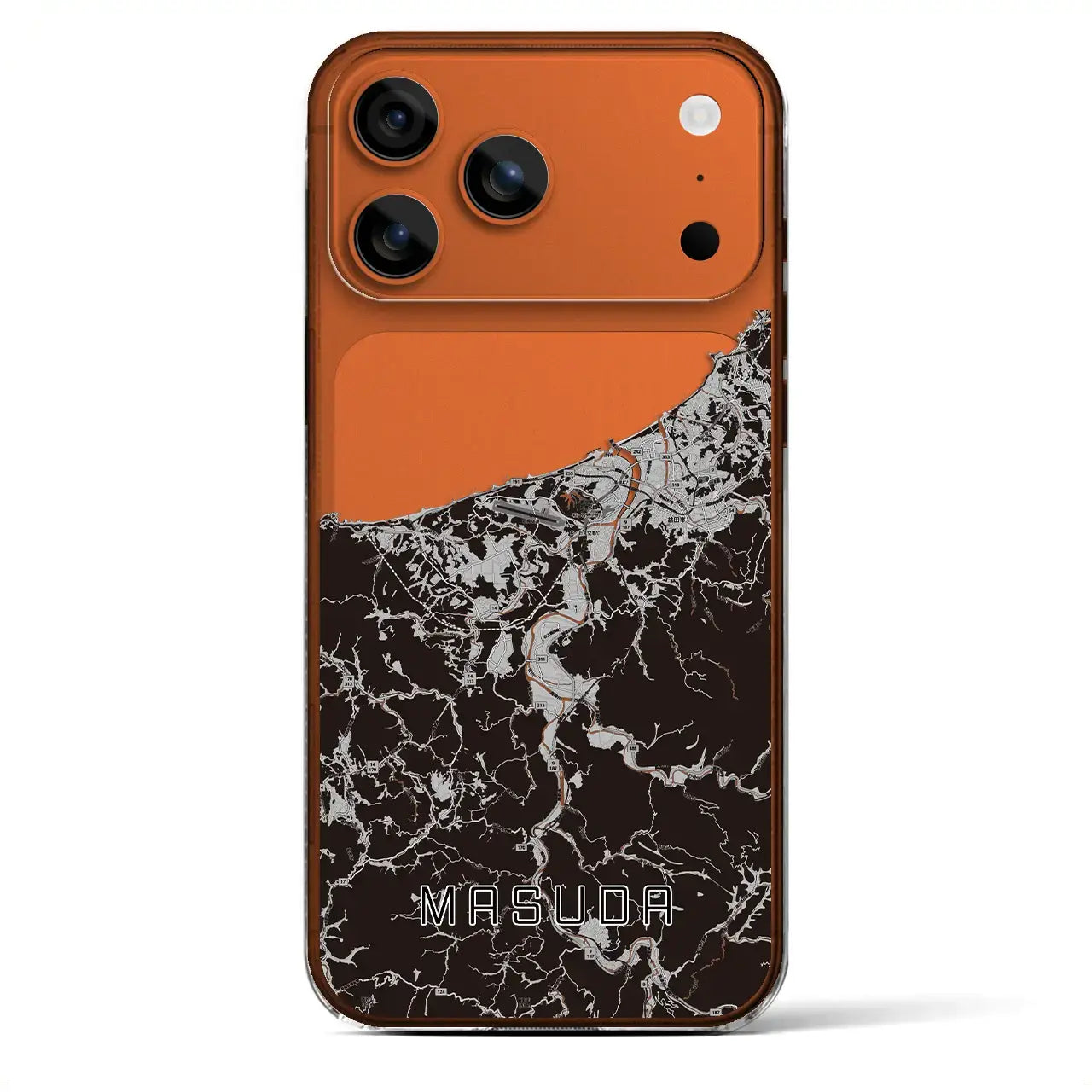 【益田(島根県)】地図柄iPhoneケース(クリアタイプ)