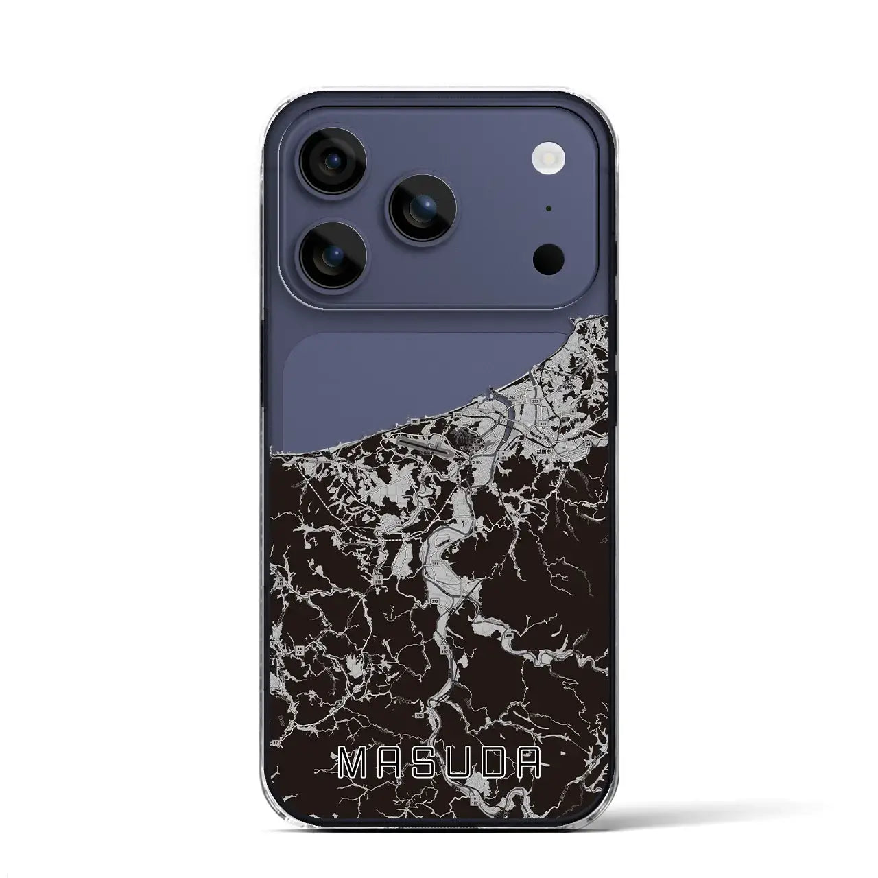 【益田(島根県)】地図柄iPhoneケース(クリアタイプ)