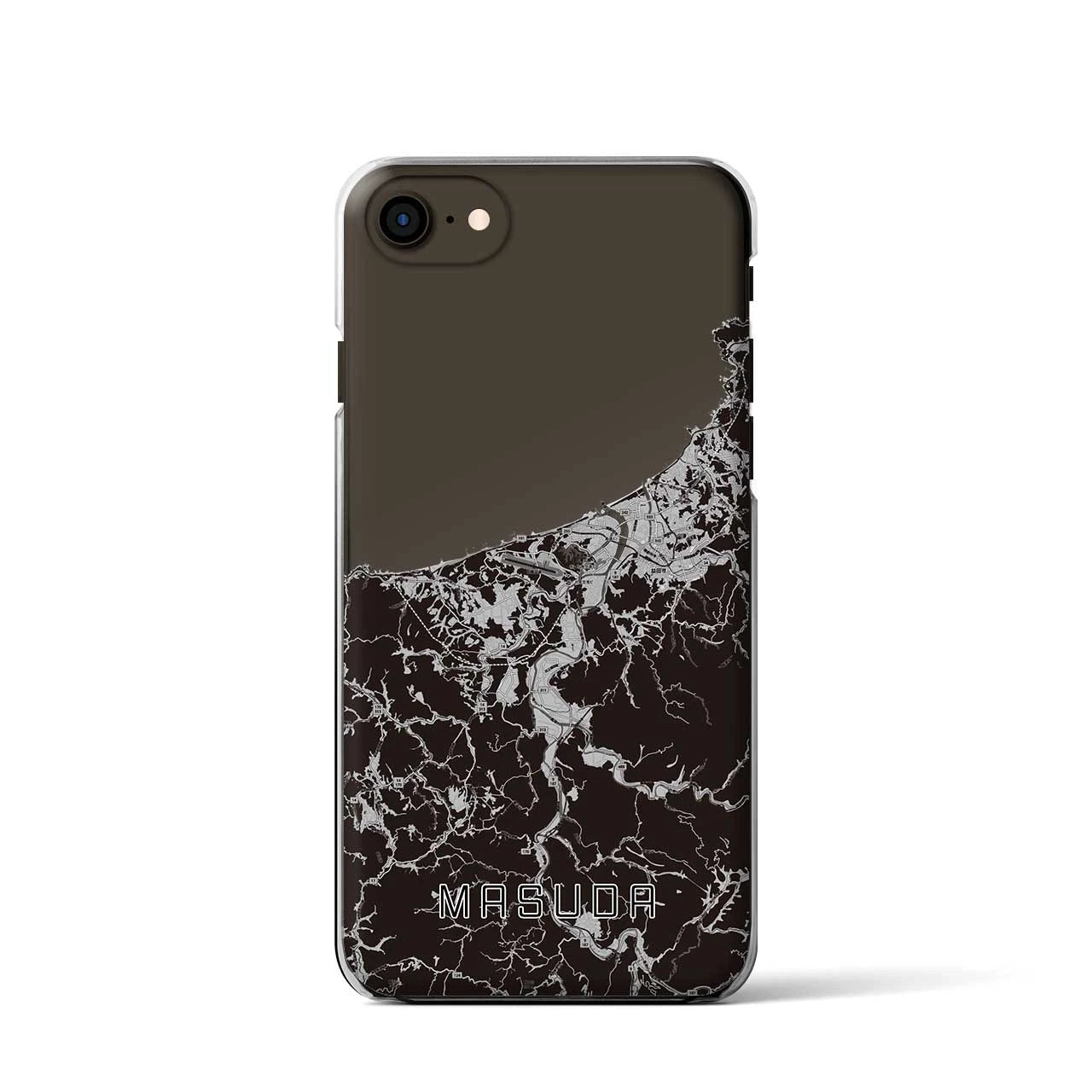 【益田(島根県)】地図柄iPhoneケース(クリアタイプ)