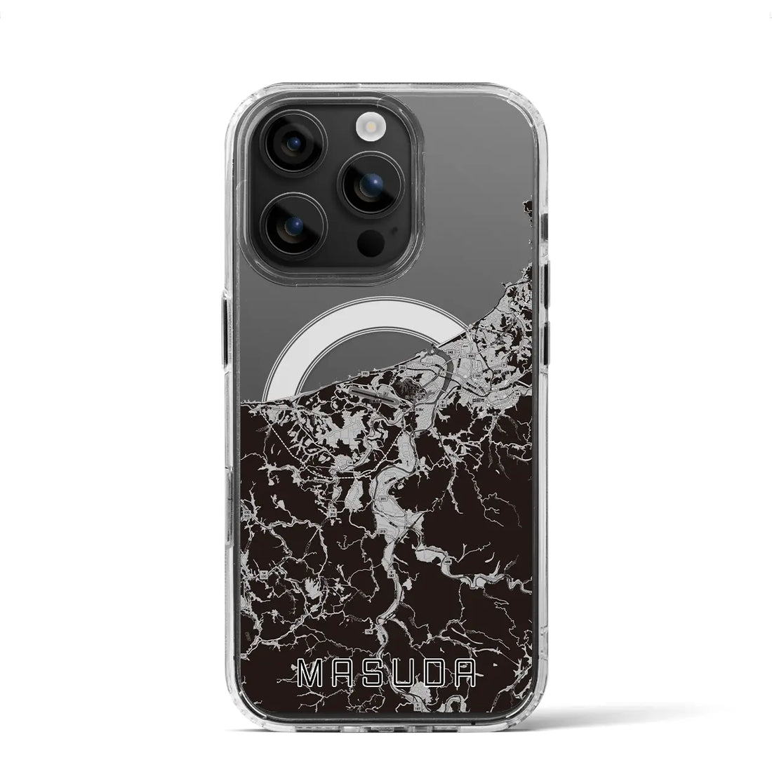 【益田(島根県)】地図柄iPhoneケース(MagSafeタイプ)