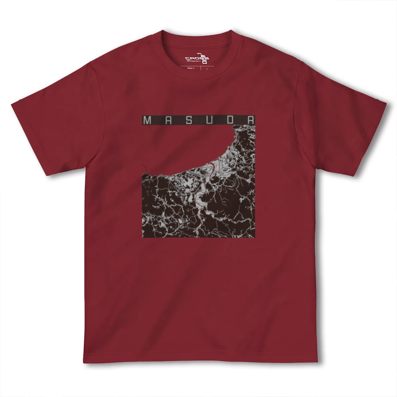 【益田(島根県)】地図柄ヘビーウェイトTシャツ