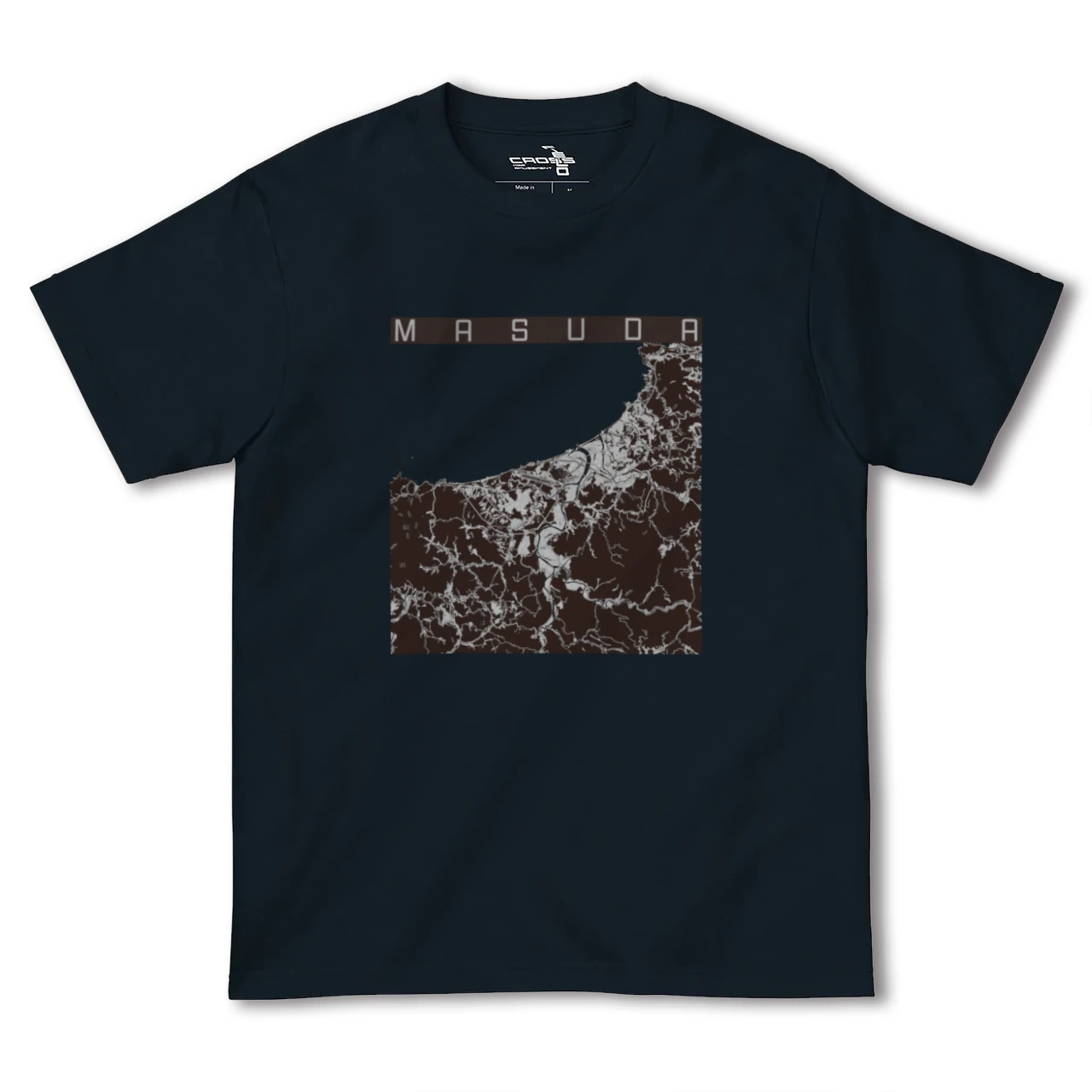 【益田(島根県)】地図柄ヘビーウェイトTシャツ