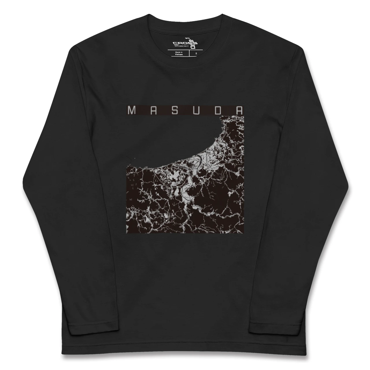 【益田(島根県)】地図柄ロングスリーブTシャツ