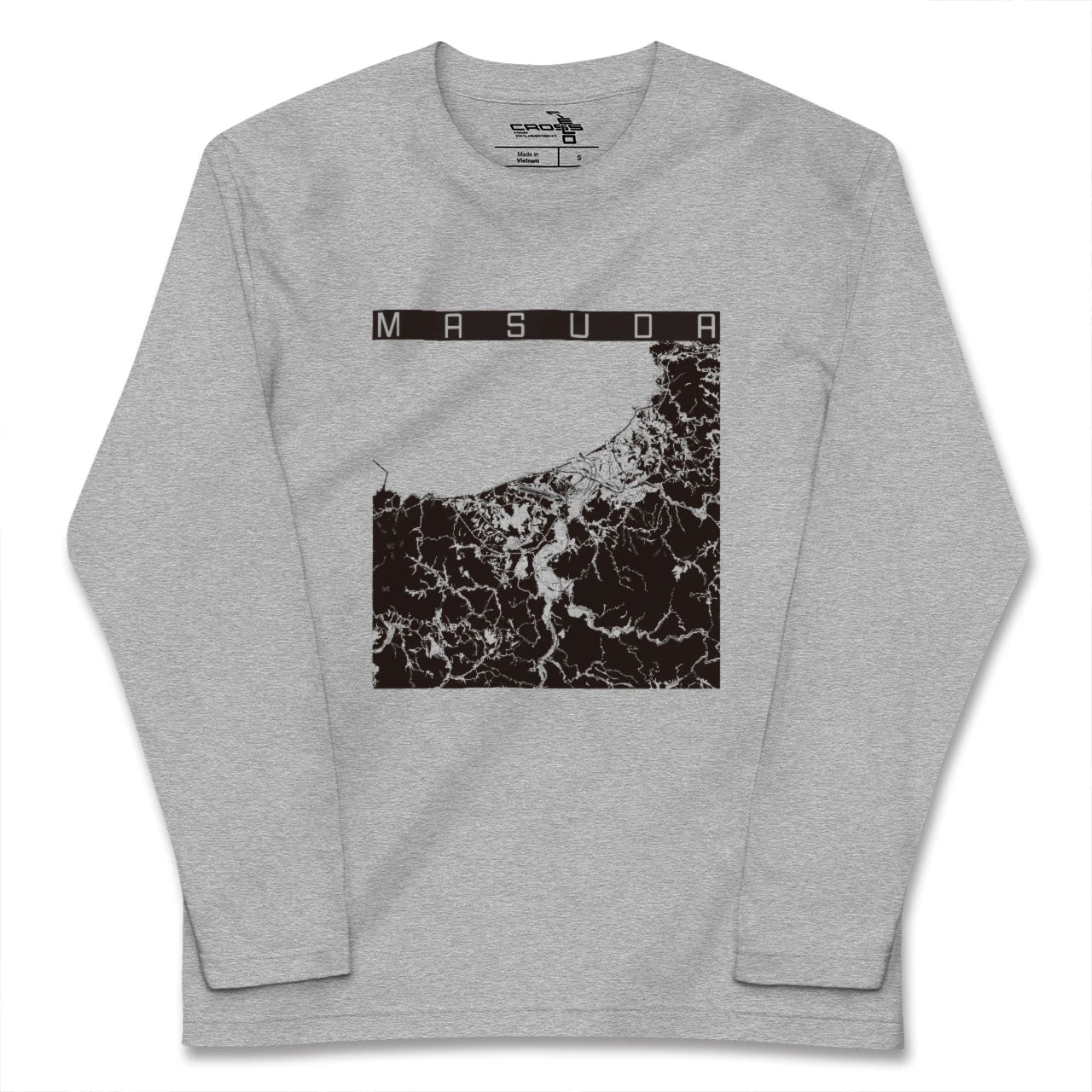 【益田(島根県)】地図柄ロングスリーブTシャツ