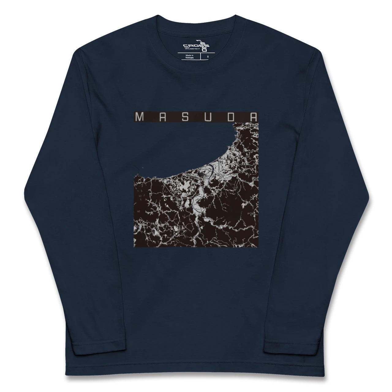 【益田(島根県)】地図柄ロングスリーブTシャツ