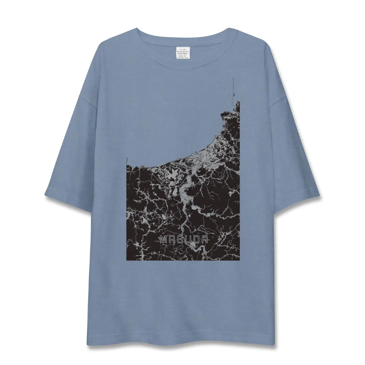 【益田(島根県)】地図柄ビッグシルエットTシャツ