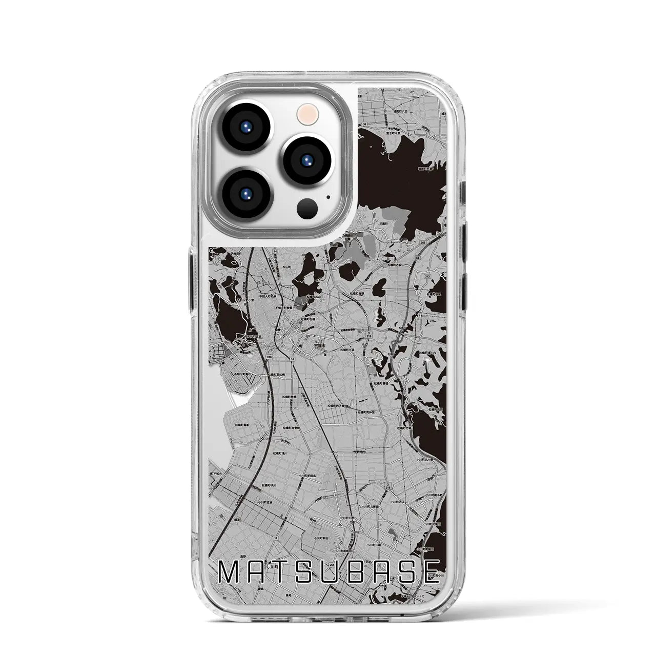 【松橋(熊本県)】地図柄iPhoneケース(MagSafeタイプ)