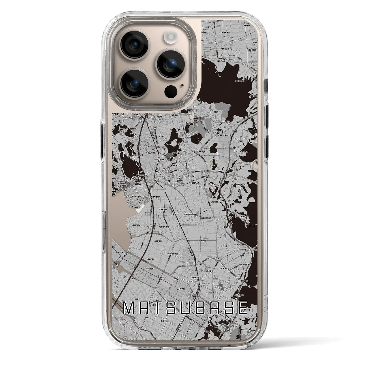 【松橋(熊本県)】地図柄iPhoneケース(MagSafeタイプ)