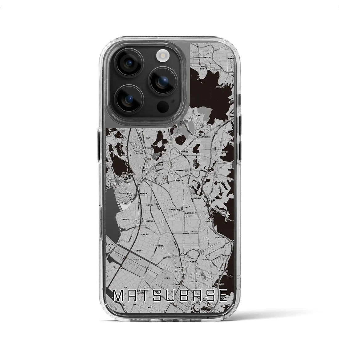 【松橋(熊本県)】地図柄iPhoneケース(MagSafeタイプ)