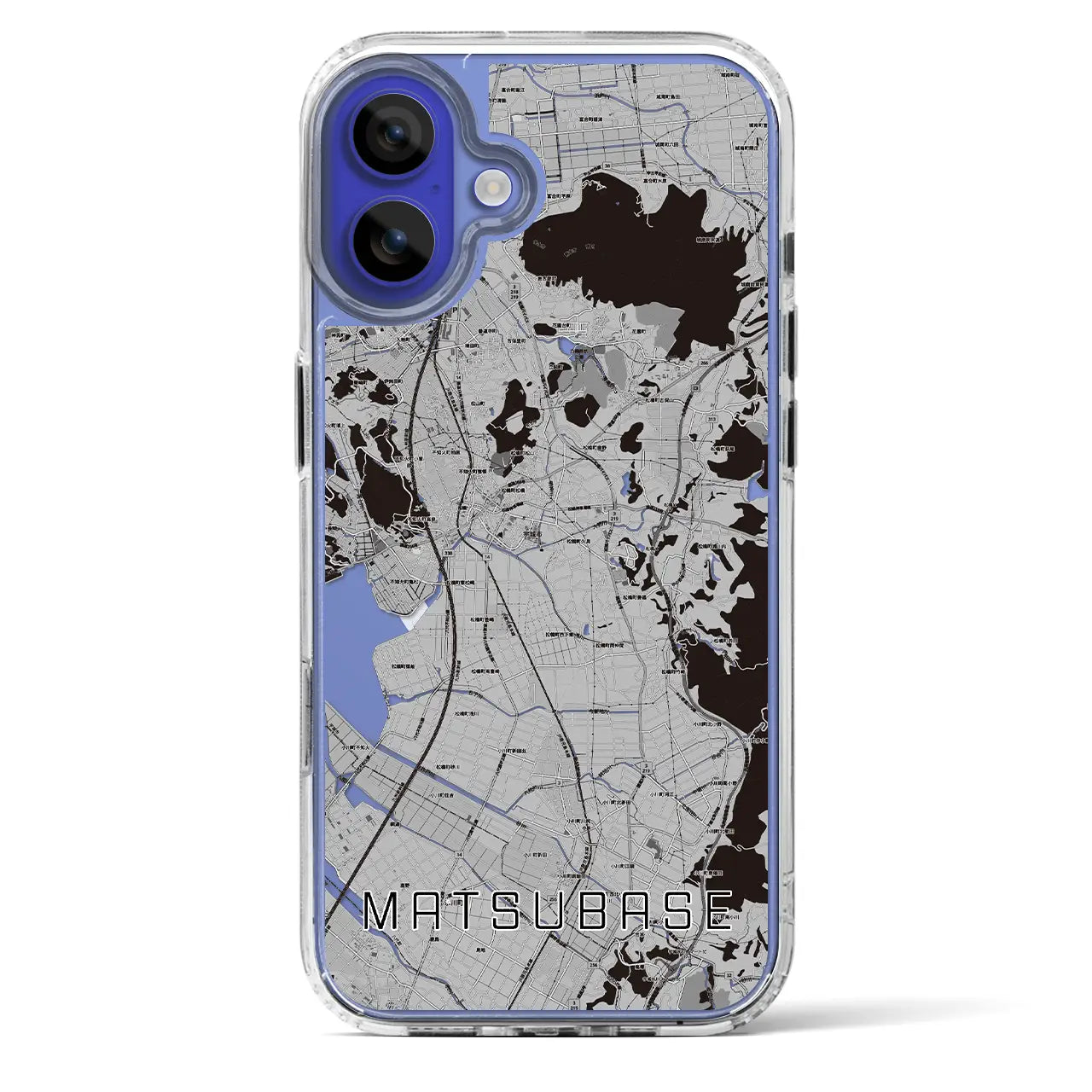 【松橋(熊本県)】地図柄iPhoneケース(MagSafeタイプ)