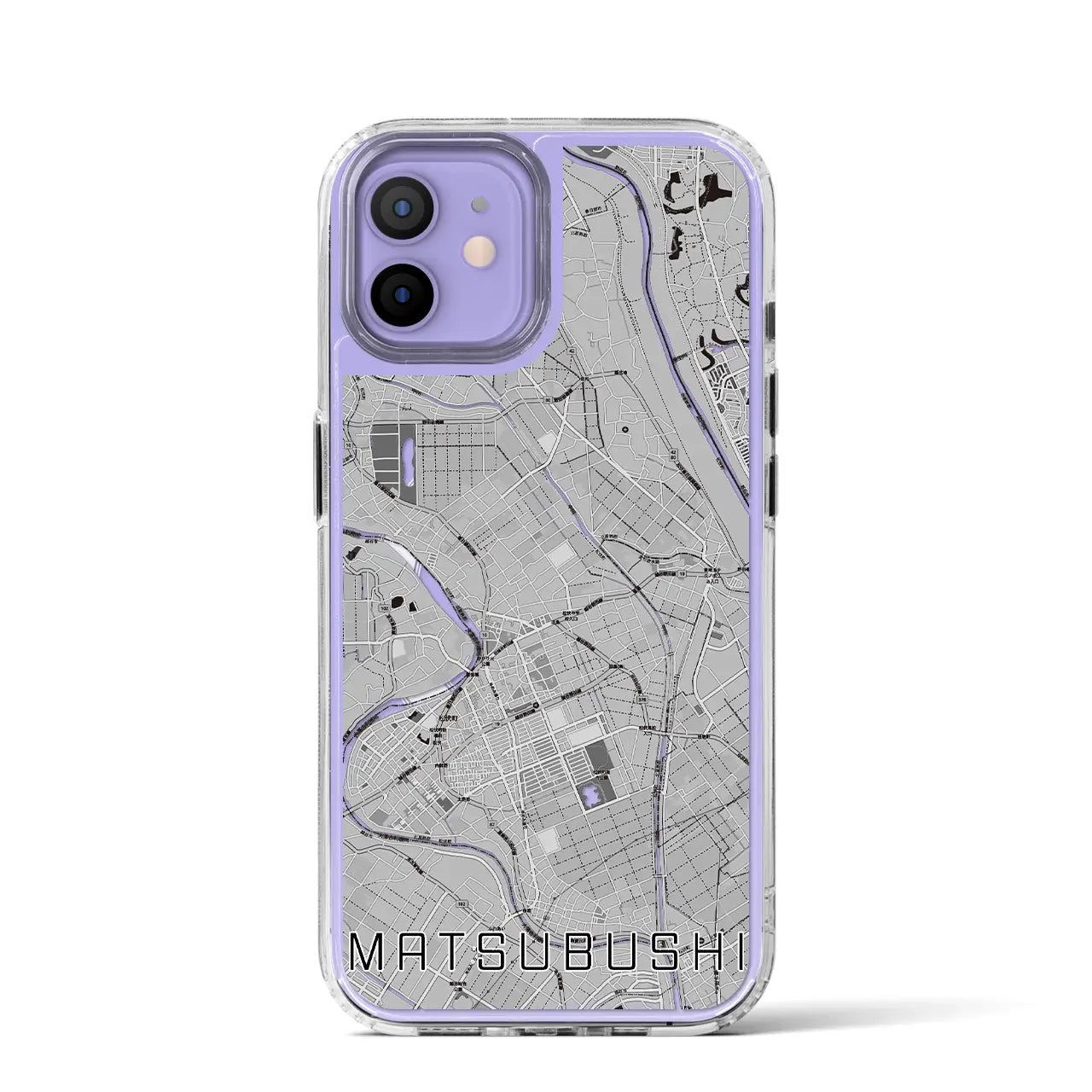 【松伏(埼玉県)】地図柄iPhoneケース(MagSafeタイプ)