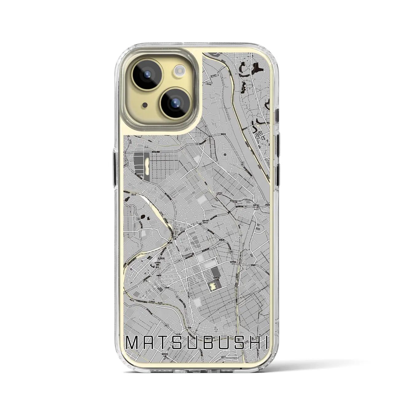 【松伏(埼玉県)】地図柄iPhoneケース(MagSafeタイプ)