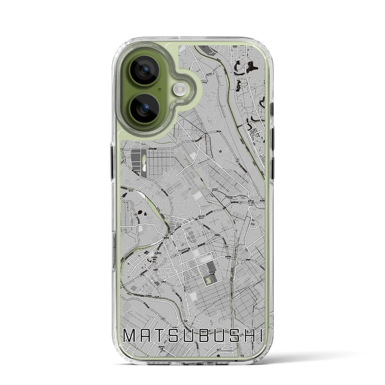 【松伏(埼玉県)】地図柄iPhoneケース(MagSafeタイプ)