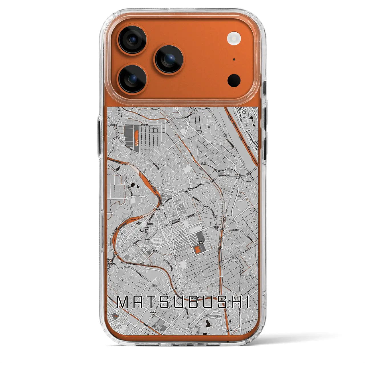 【松伏(埼玉県)】地図柄iPhoneケース(MagSafeタイプ)