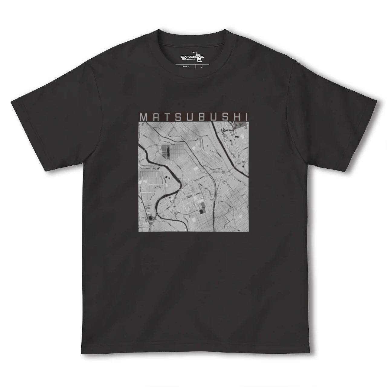 【松伏(埼玉県)】地図柄ヘビーウェイトTシャツ