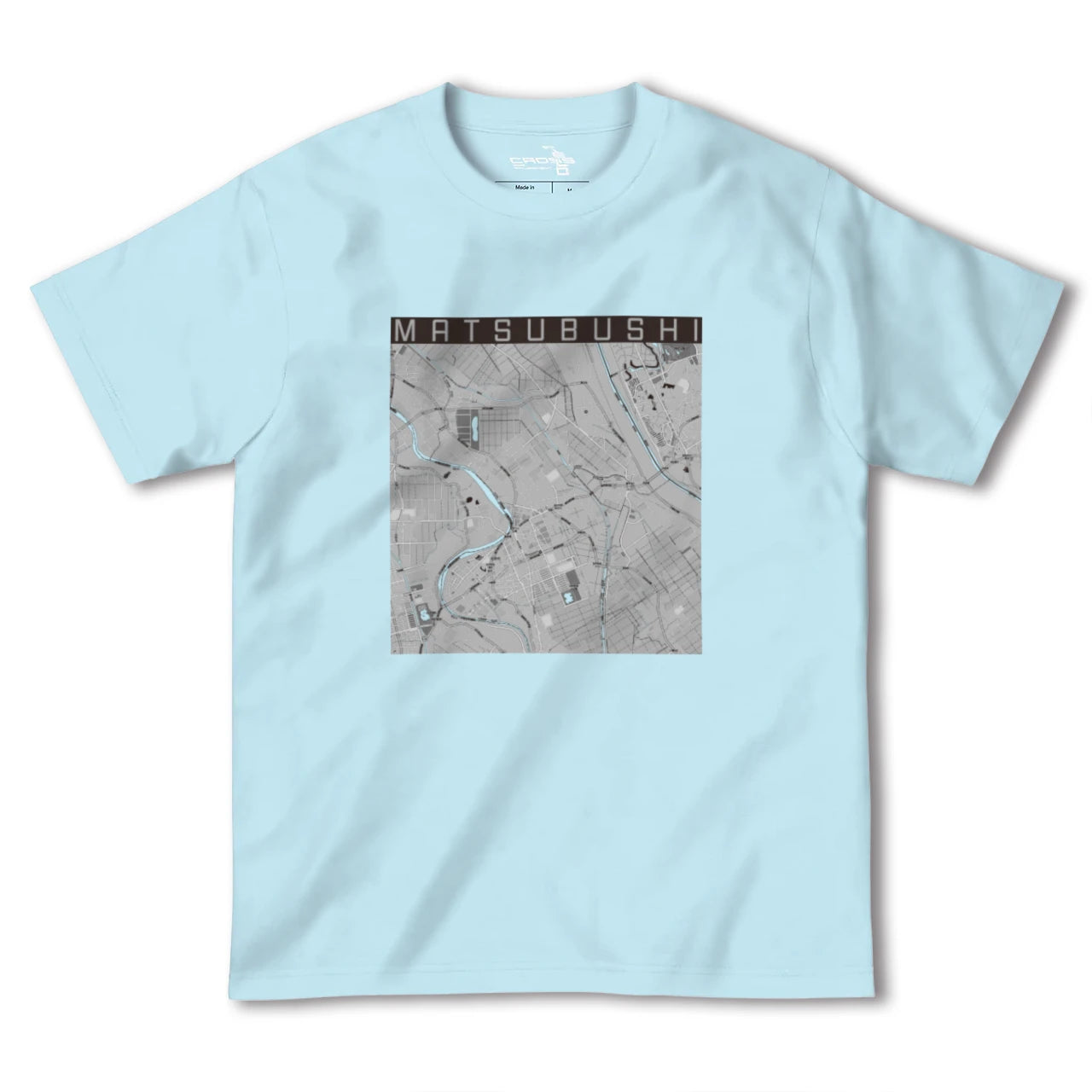 【松伏(埼玉県)】地図柄ヘビーウェイトTシャツ