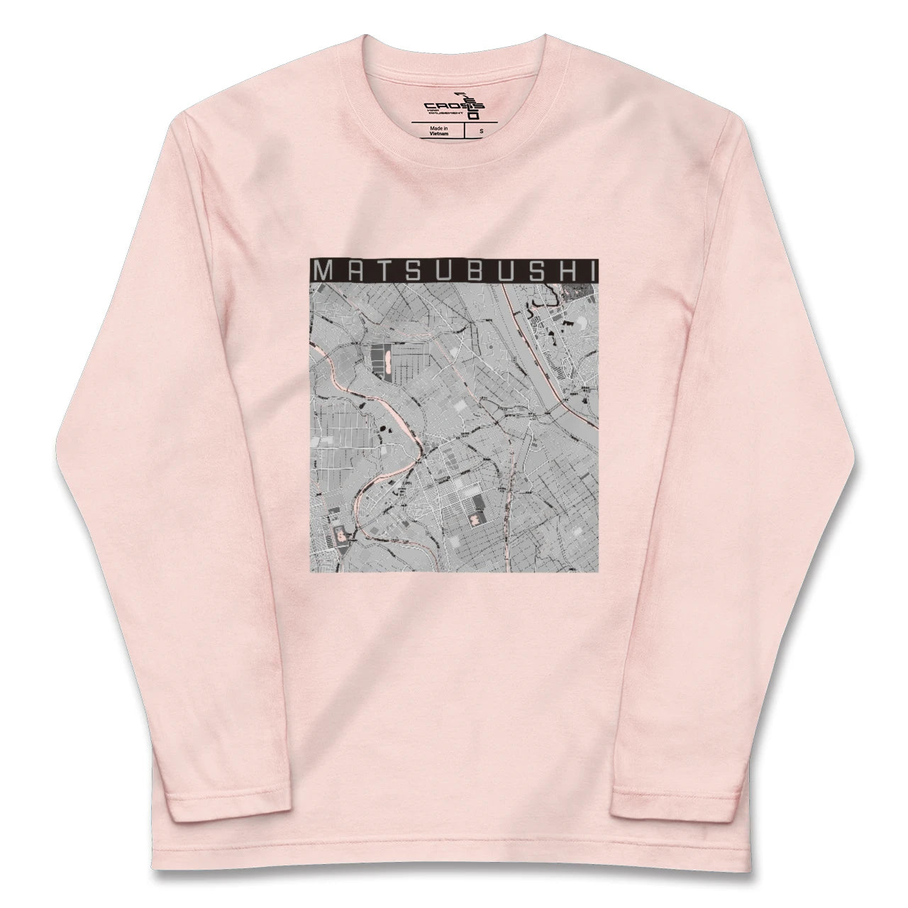 【松伏(埼玉県)】地図柄ロングスリーブTシャツ