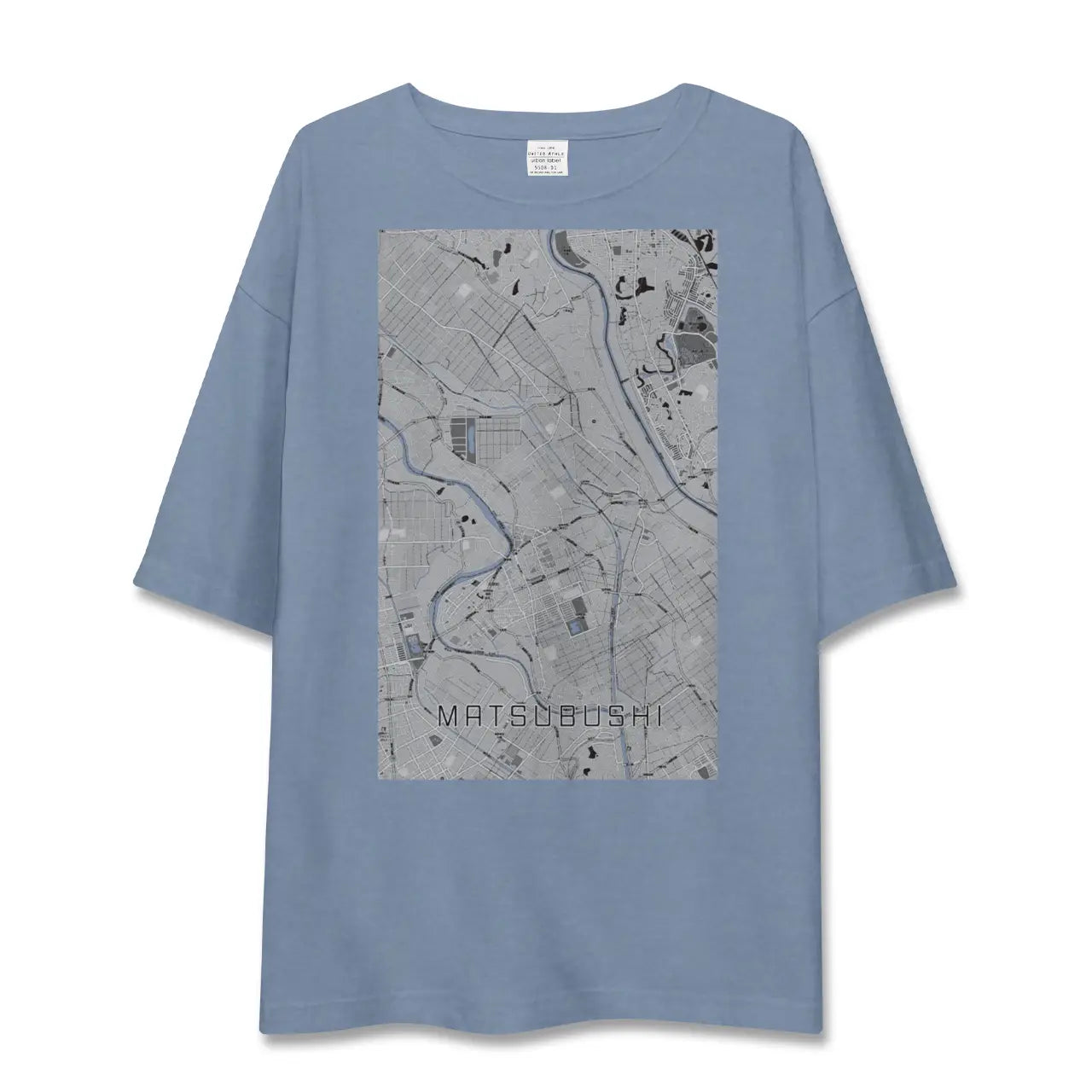 【松伏(埼玉県)】地図柄ビッグシルエットTシャツ