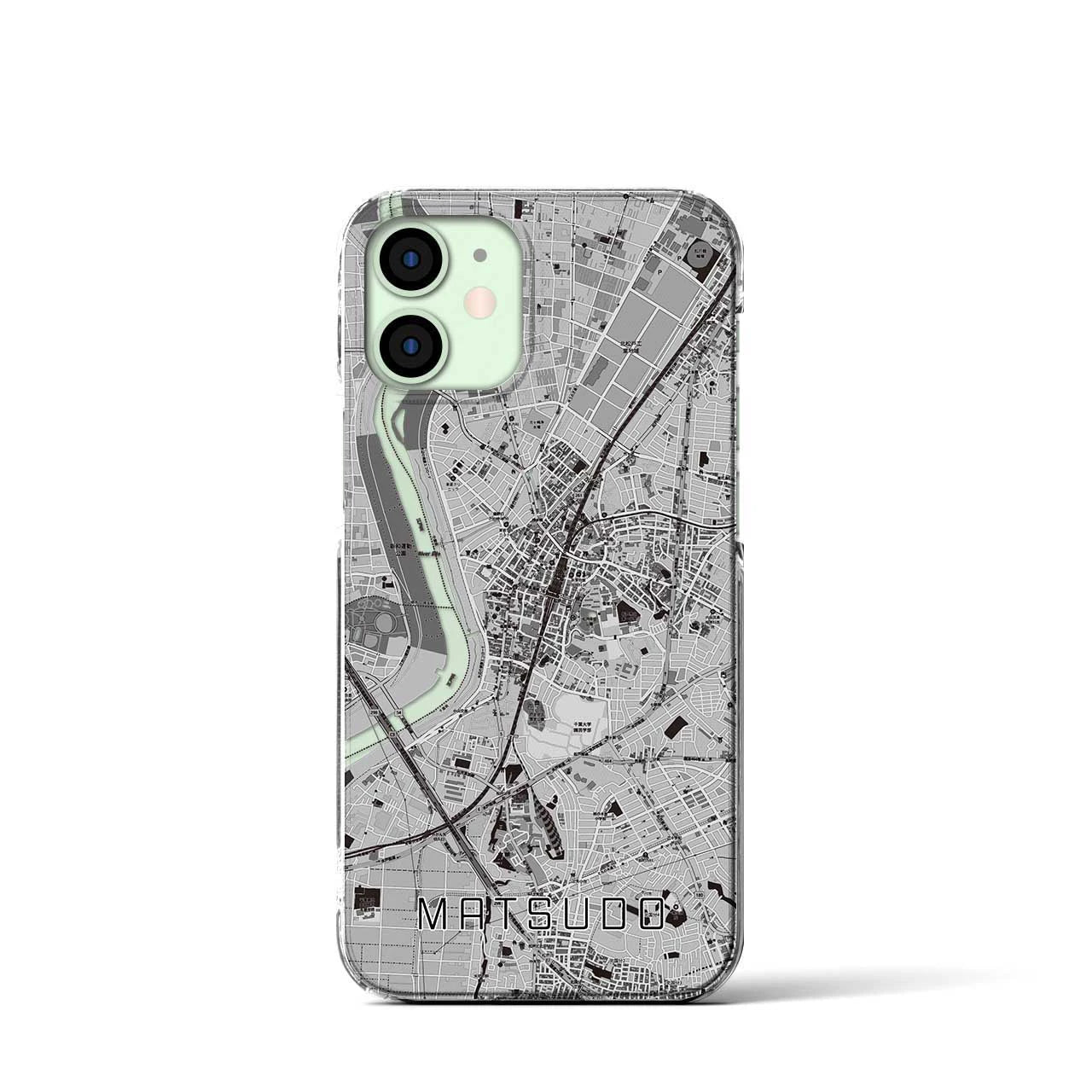 【松戸(千葉県)】地図柄iPhoneケース(クリアタイプ)